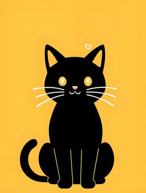 A YELLOW CAT BY AI