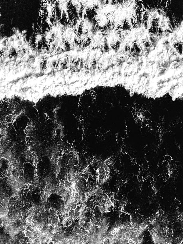 ALONE AT SEA
