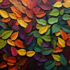 COLORFUL LEAVES BY AI