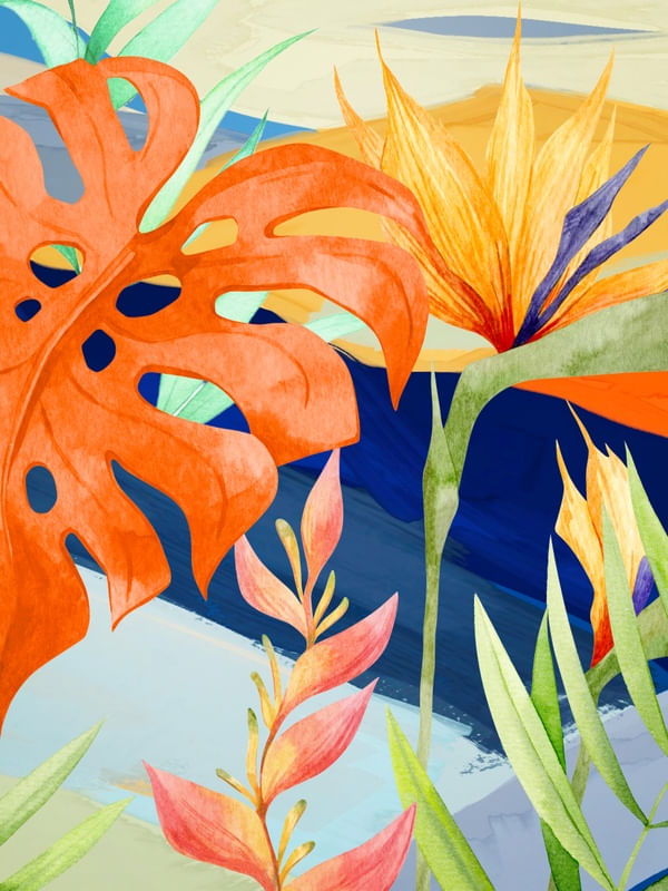 ABSTRACT ART TROPICAL GARDEN 19