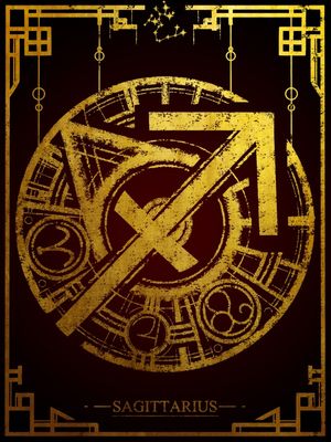 GOLDEN SYMBOL SAGITTARIUS