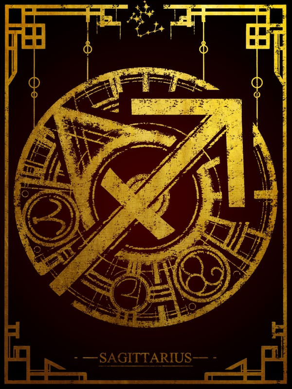 GOLDEN SYMBOL SAGITTARIUS