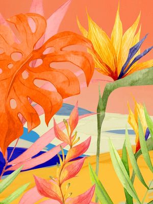 ABSTRACT ART TROPICAL GARDEN 21