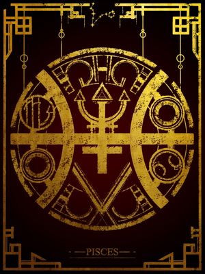 GOLDEN SYMBOL PISCES
