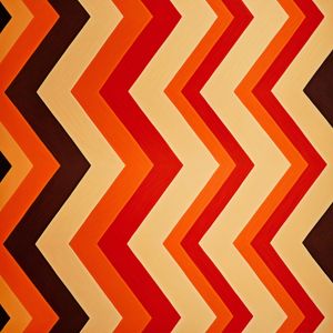 BLACK ORANGE CHEVRON BY AI