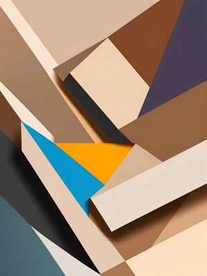 GEOMETRIC ABSTRACT - 01A-IM BY AI