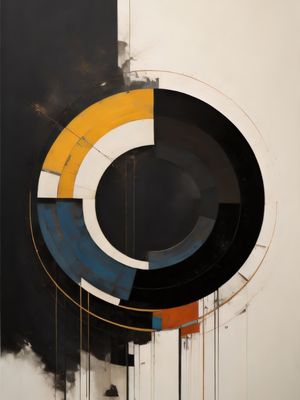 GEOMETRIC ABSTRACT - 26A-IM BY AI
