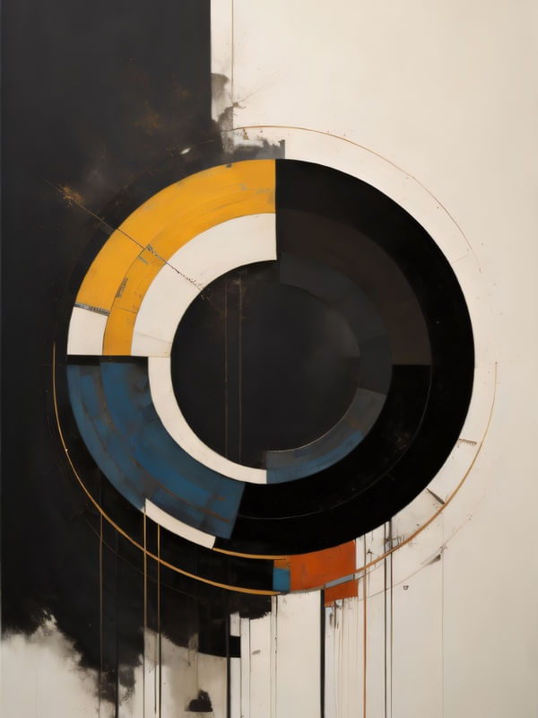 GEOMETRIC ABSTRACT - 26A-IM BY AI
