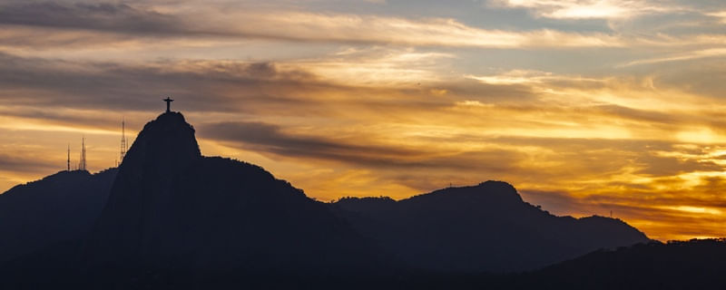 LANDSCAPE SUNSET CRISTO REDENTOR