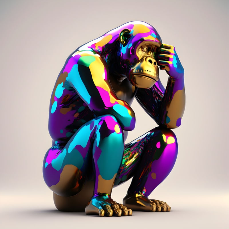 CHROMED APE BY AI