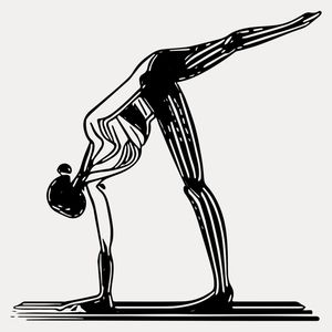 LINE ART - POSIÇÃO DE YOGA