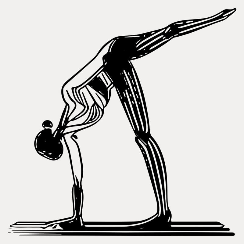 LINE ART - POSIÇÃO DE YOGA