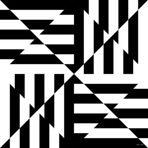 GEOMÉTRICO EM PRETO E BRANCO - IV