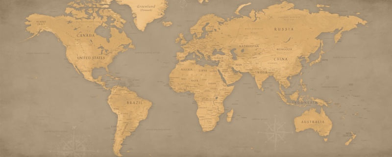 MAPA MUNDI VINTAGE