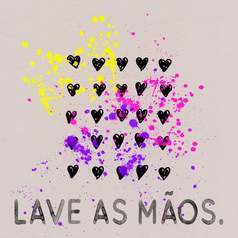 LAVE AS MÃOS TINTAS