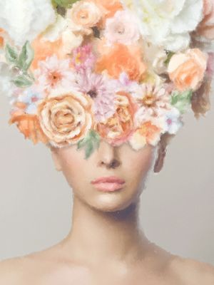 ORANGE FLOWERS PAINTING