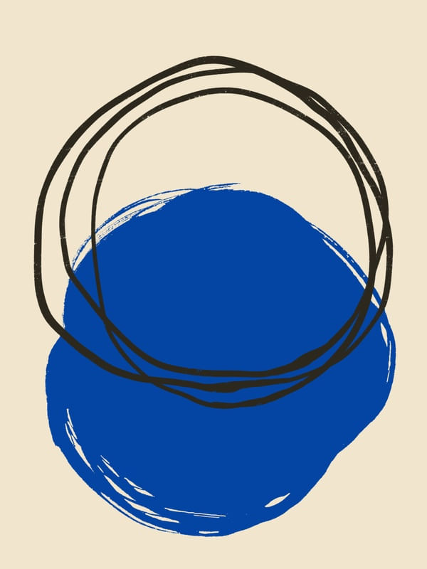 PRIMARY MODERN PAINTING BLUE