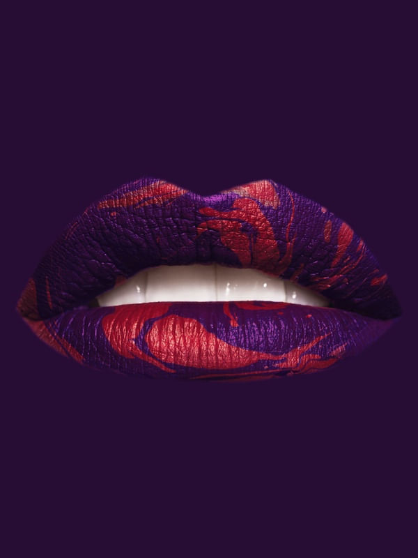 BOCA VIOLETA E VERMELHO