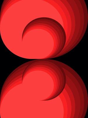 CIRCULO PRETO E VERMELHO