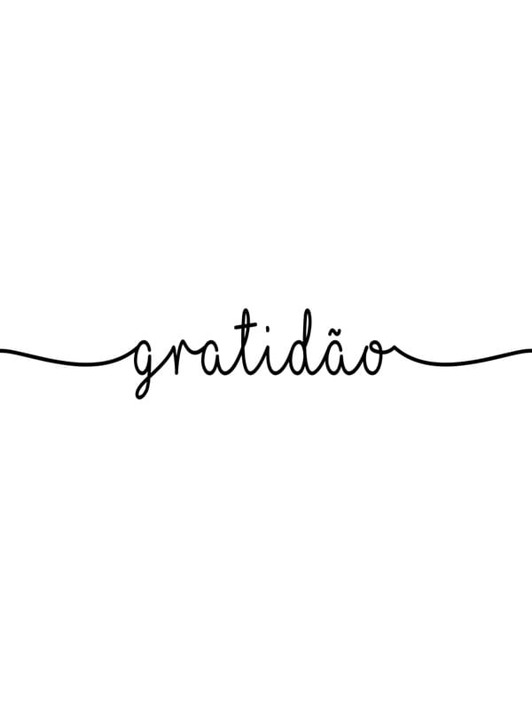 GRATIDÃO LETTERING PB