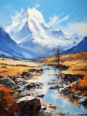 MONTANHA E RIO LW - BY AI