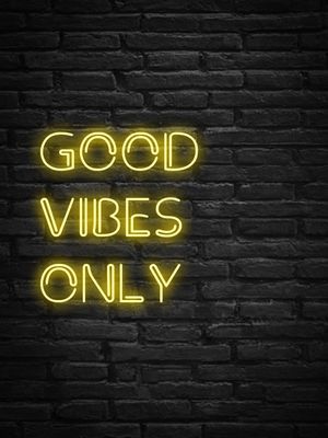 GOOD VIBES ONLY NEON
