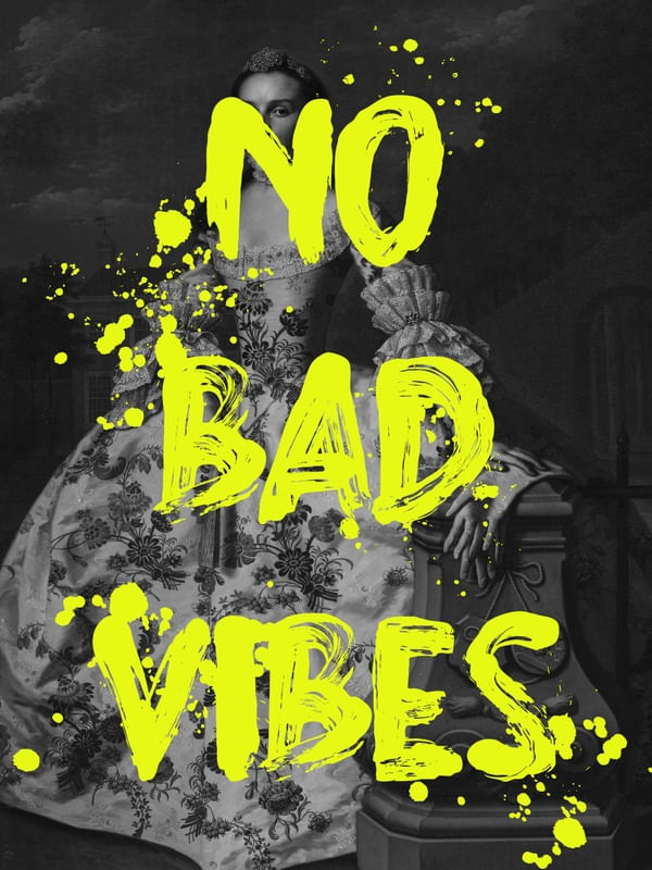 NO BAD VIBES NEON