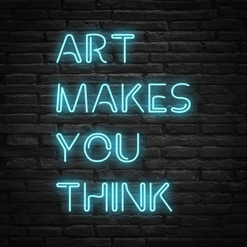 ART MAKES YOU THINK QUADRADO