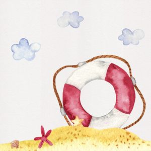 BOIA SALVA-VIDAS NA AREIA