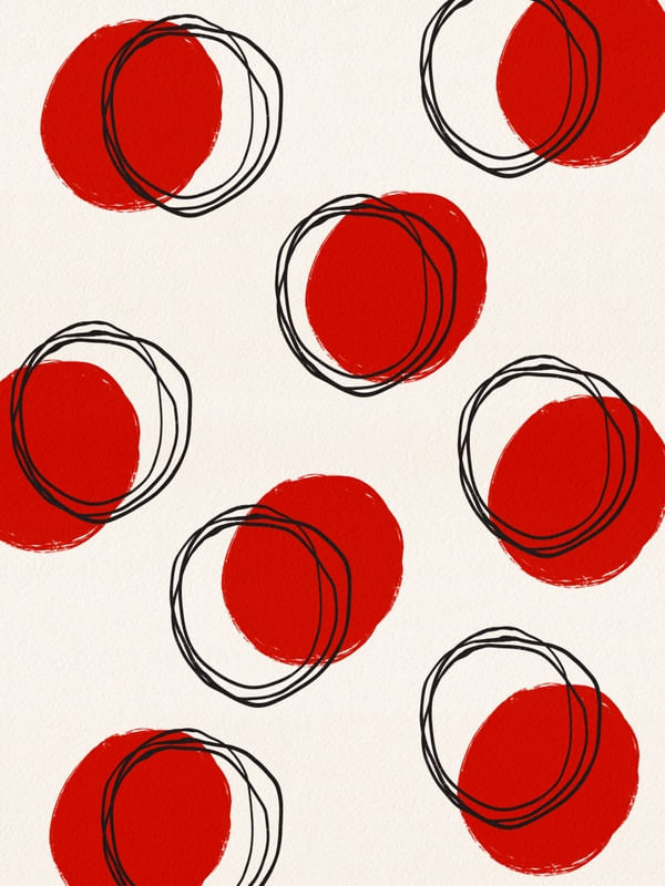 MODERN DOTS RED