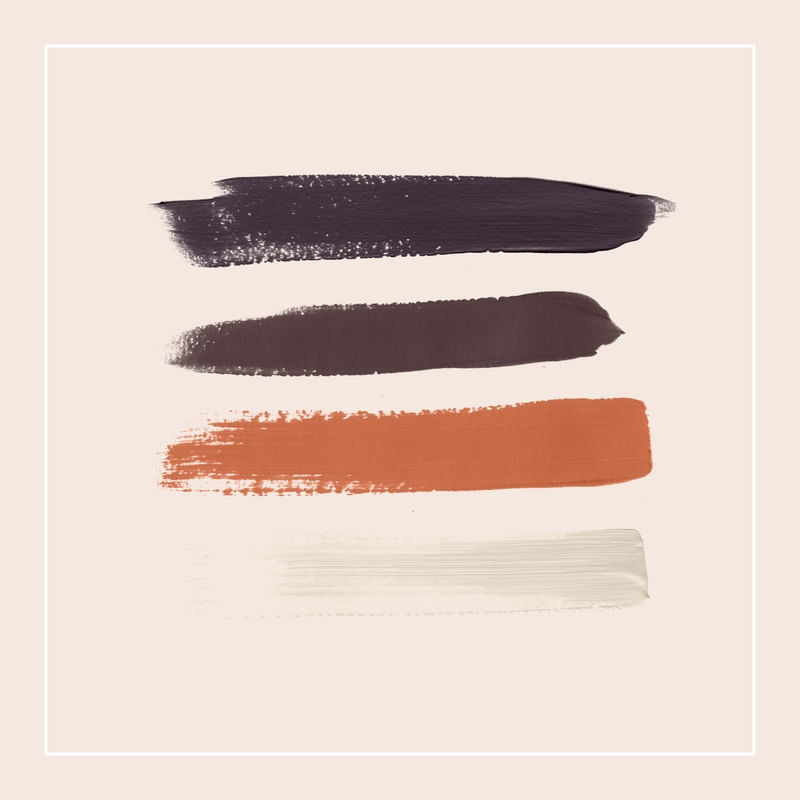 PALETTE VIOLET AND COPPER