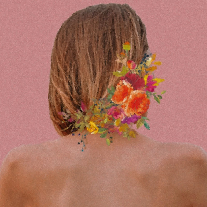 FLORES NO CABELO