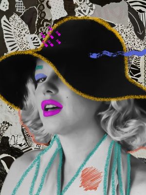 MARILYN CRAYON ART