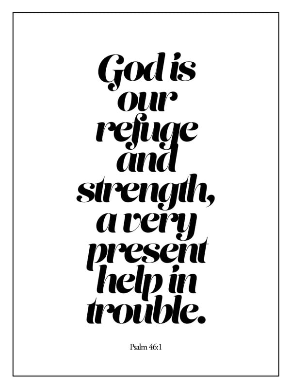 PSALM 46.1 WHITE