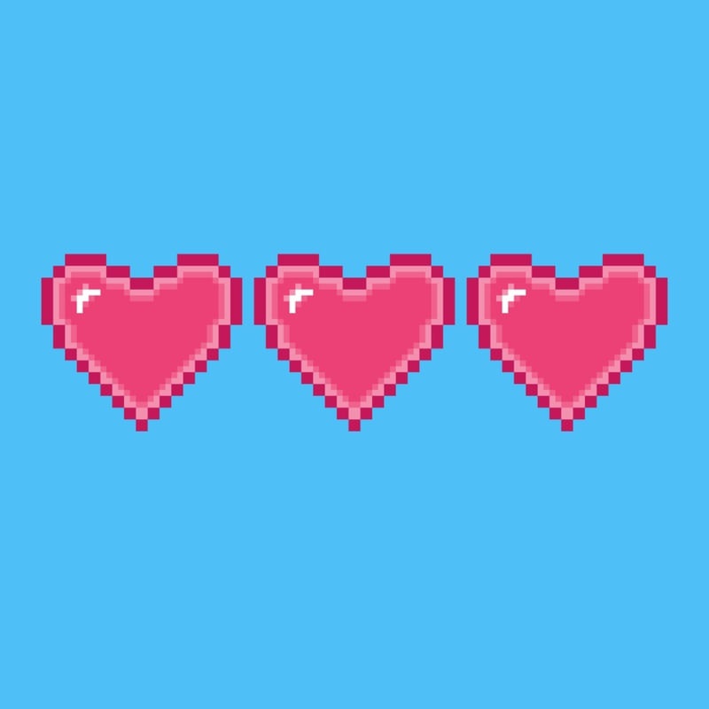 CORAÇÃO PIXEL ART
