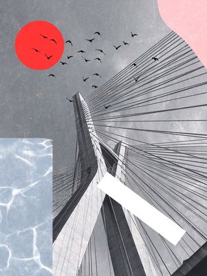 PONTE ESTAIADA ABSTRATA