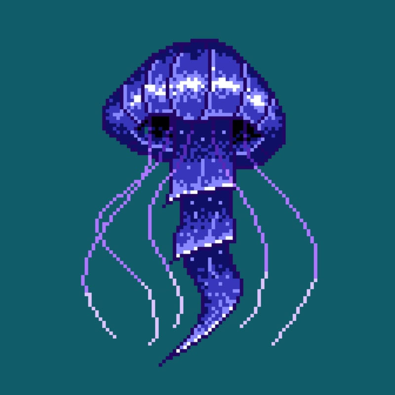 AGUA VIVA PIXEL ART
