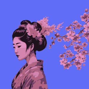 GEISHA IN TRADITIONAL KIMONO