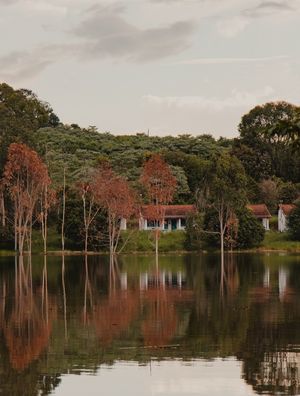 CASAS DO LAGO NO OUTONO
