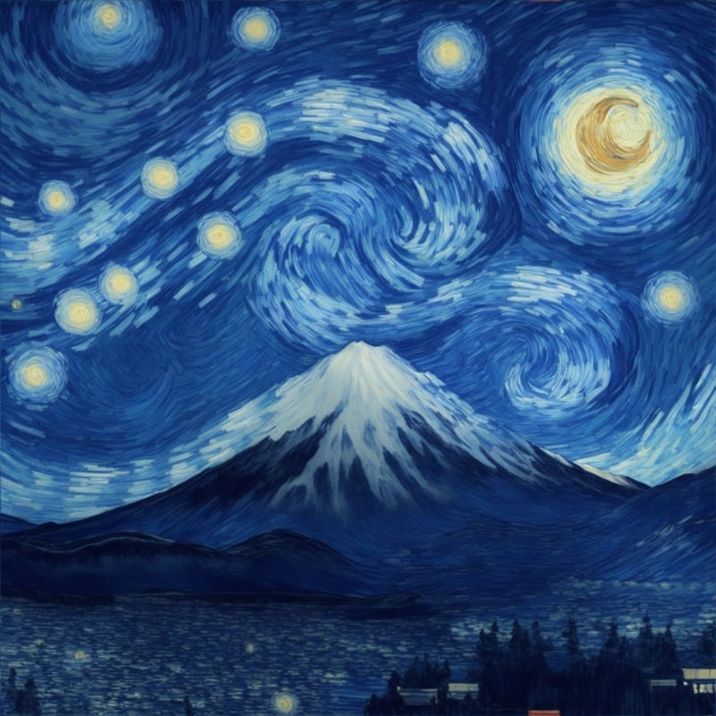 MONTE FUJI IMPRESSIONIST BY AI