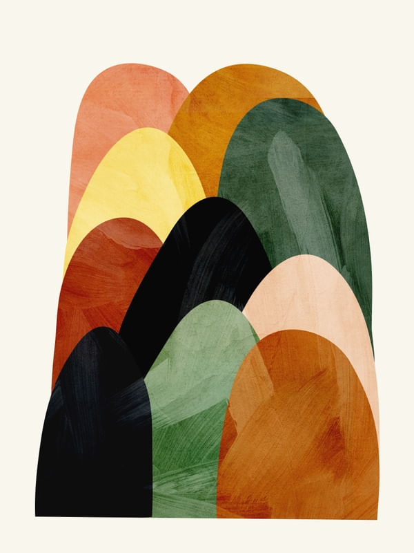 ABSTRACT MOUNTAINS ART