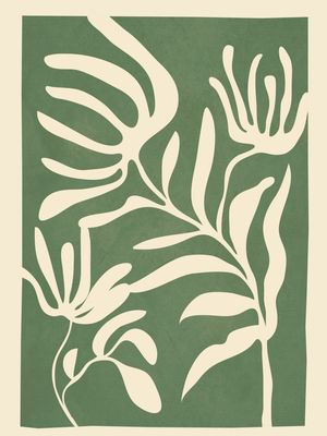 MINIMAL ABSTRACT ART PLANT 1