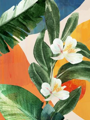 TROPICAL SUMMER ABSTRACT ART 6