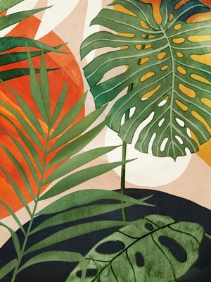 TROPICAL SUMMER ABSTRACT ART 7