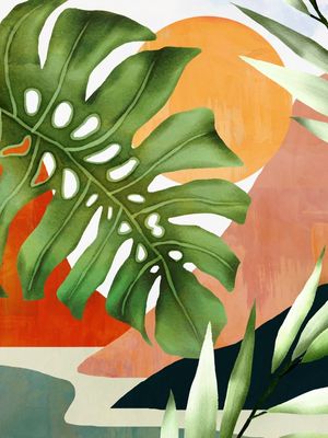 TROPICAL SUMMER ABSTRACT ART 9
