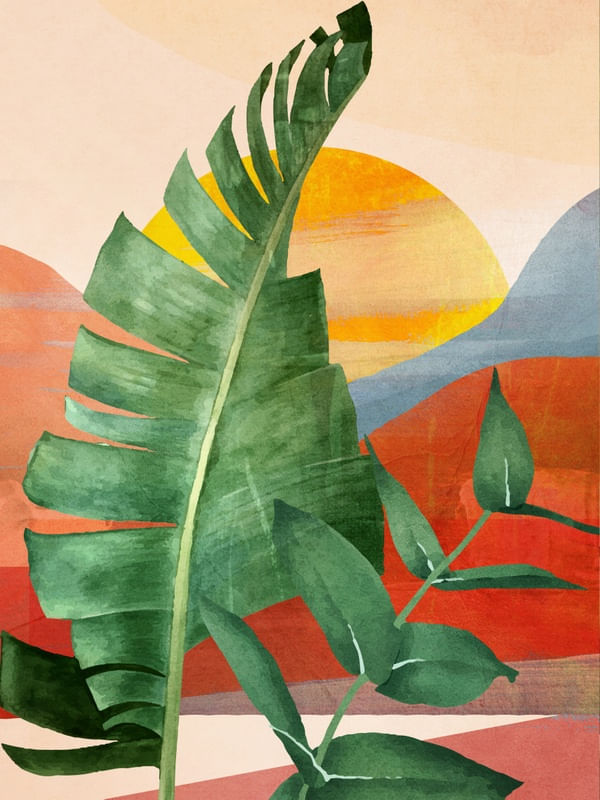 TROPICAL SUMMER ABSTRACT ART 13