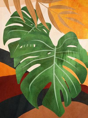 TROPICAL SUMMER ABSTRACT ART 14