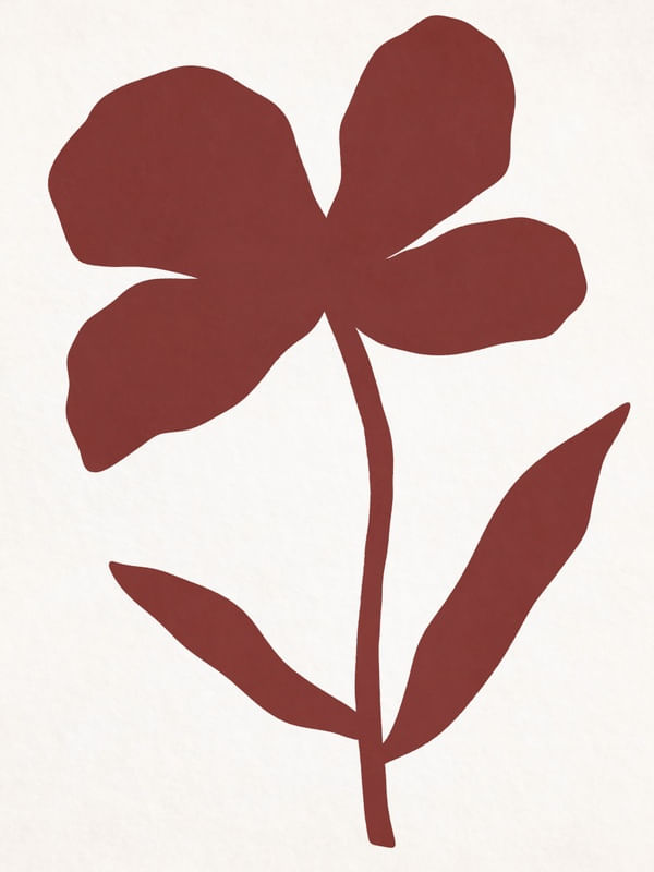 MINIMALIST RED FLOWER