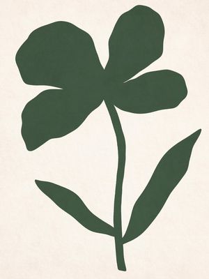 MINIMALIST GREEN FLOWER