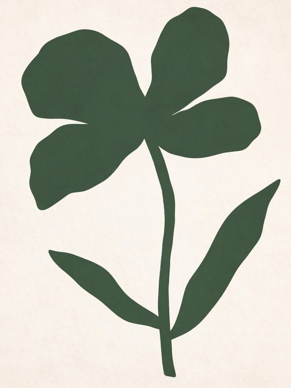 MINIMALIST GREEN FLOWER